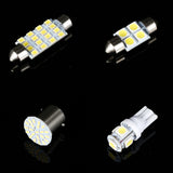 42Pcs LED Car Interior Lights T10 6000K SMD LED Xenon White Interior Light Bulbs Replacement License Plate Reading Light Bulb