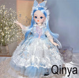 Attractive Eyes 1/6 Bjd Byte Dolls For Kid Girls Birthday Gift Ball-jointed Anime Figure Doll 30cm with Dresses Clothes Dress Up