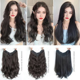 AS-Part Synthetic Clip In Hair Extension Long Thick Curly Natural Blonde Flase Hair Hairpieces For Women Heat Resistant