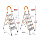 Home Indoor Portable Stairs Modern Telescopic Step Stools Folding Aluminum Ladder Kitchen Multi-function Herringbone Step Ladder