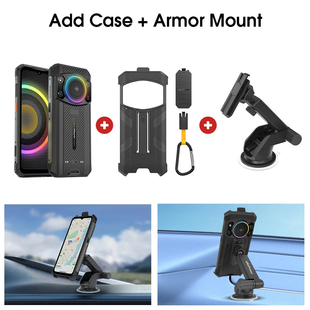 Ulefone Armor 21 Rugged Phone 16GB RAM 256GB ROM Smartphone Android 13 G99 moblie phone 64MP 9600mAh 4G Cellular Global Version