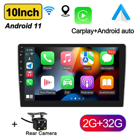 7"/9"/10" Android 11 Car Radio Androidauto Carplay 2 Din GPS Car Audio Automotive Multimedia Player car intelligent systems