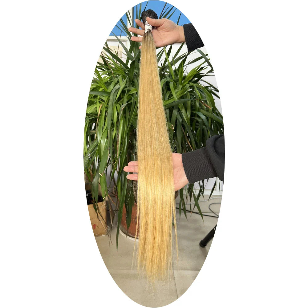 Bone Straight Hair Bundles Salon Natural Hair Extensions Fake Fibers Super Long Synthetic Yaki Straight Hair Weaving Full to End