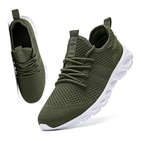 Fashion Couple Casual Sports Shoes Men Women Mesh Breathable Comfortable Jogging Trainer Shoes Outdoor Walking Black Sneakers