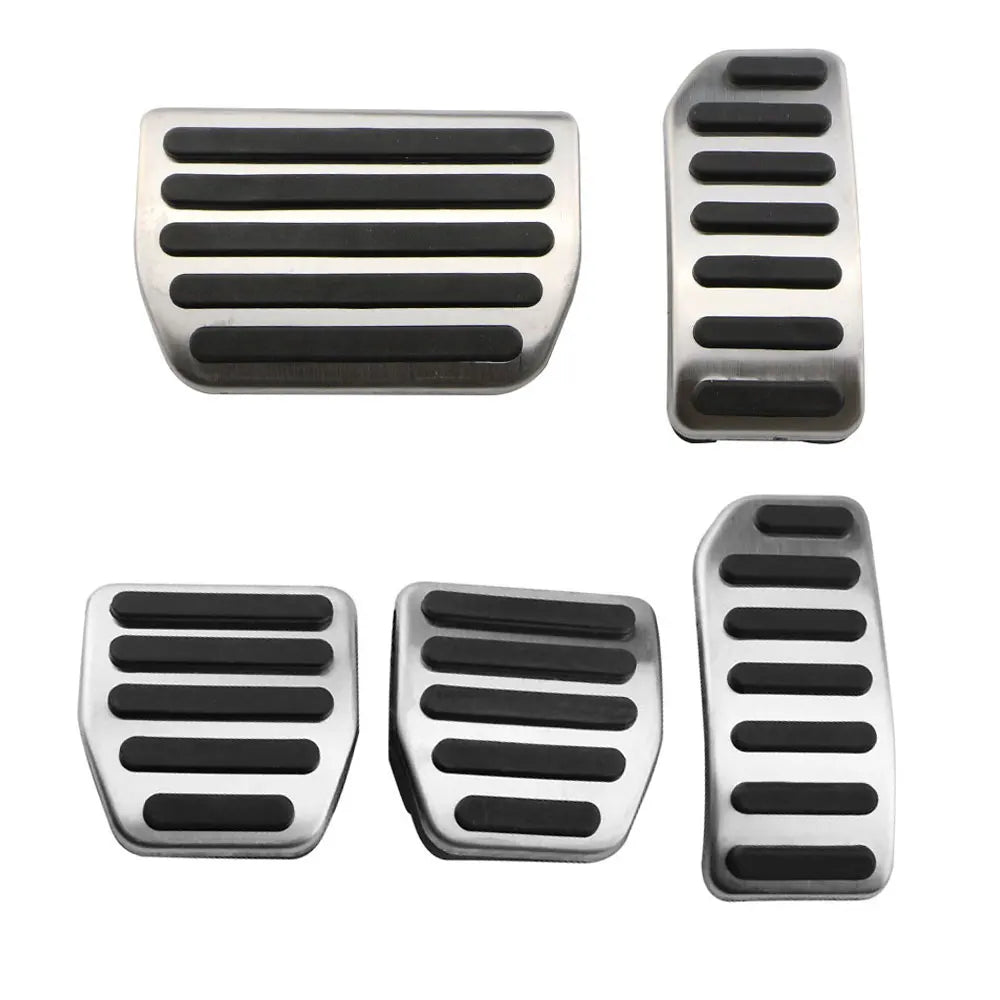 Stainless Steel AT MT Car Pedals Foot Rest Gas Brake Pedal Pad Cover for Volvo V60 V70 S60 S60L XC60 XC70 S80 S80L LHD