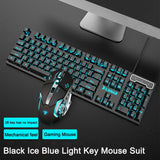 3-piece Set Gaming Keyboard Mouse Headphone Set Wired Backlight Game 104 Keys Keyboards 1600DPI Mice Headset Combos for PC Gamer