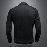 2023 Spring New Mens Casual Cotton Denim Jacket Classic Style Fashion Slim Washed Retro Black Jeans Coat Male Brand Clothing 4XL