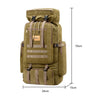 80L Sport Travel Bag 600D Oxford Multifunctional Backpack Large Capacity Waterproof  Tactical Backpack for Outdoor Military