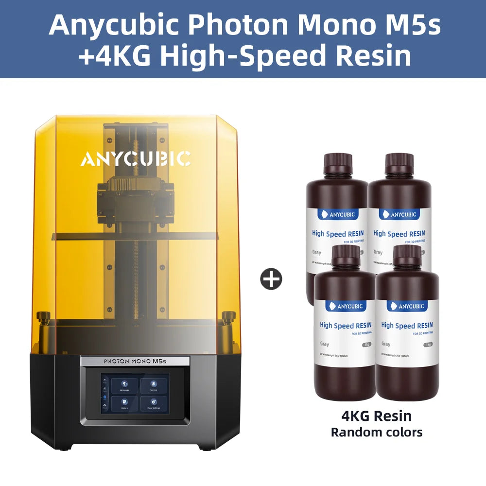 ANYCUBIC Photon Mono M5s 12K Resin 3D Printer 10.1 Inch UV LCD 3D Printer Leveling-Free 3X Faster High-Speed Smart 3D Printing