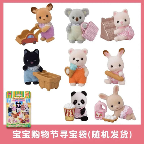 4cm Sylvanian Families Baby Band Series Mini Figure Random Blind Box Mystery Box Surprise 5325 5382 5699 5465 Pvc Kids Toys