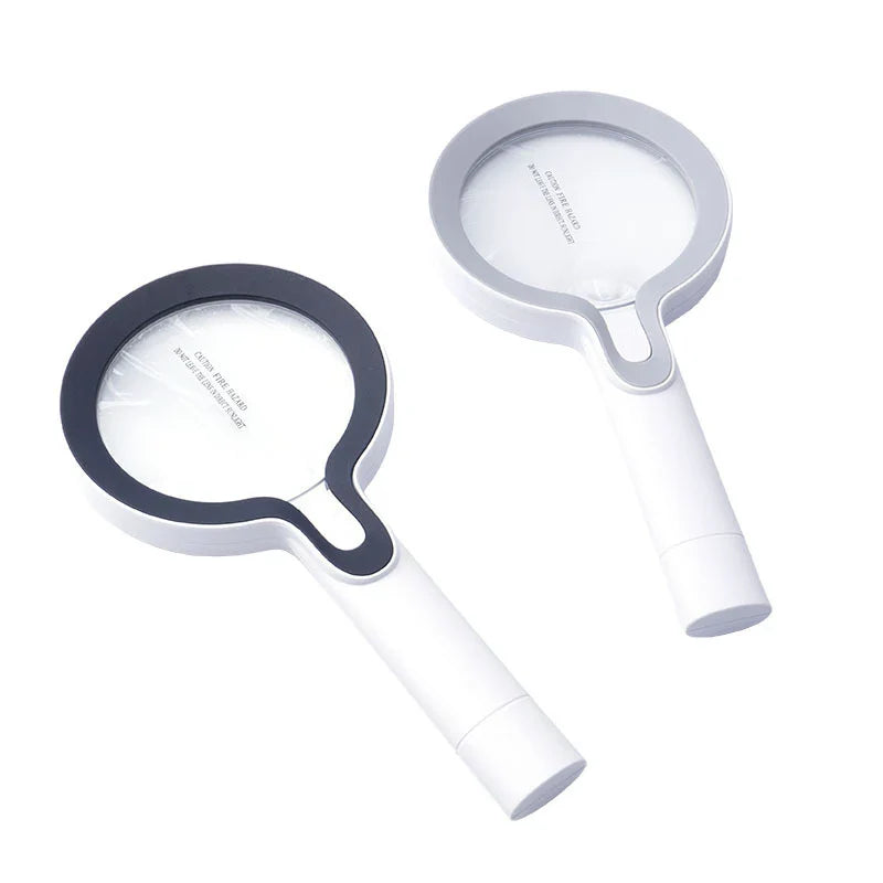 10X 25X Handheld Magnifying Glass USB Rechargeable Magnifier with 29 LED Lights Illuminated Magnifier for Reading/Identification