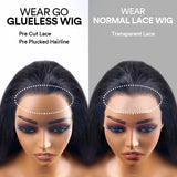 Glueless Wig Human Hair Ready To Wear For Black Women Brazilian 40 Inch Straight 4X4 5x5 Closure Pre Cut Preplucked Wigs