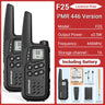 2Pack Baofeng MP25 PMR446/FRS Long Range Rechargeable Type-C Charge Mini Walkie Talkie With LCD Display Flashlight Two-way Radio