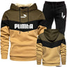 2023 New Fashion Mens Tracksuit Wear Stripe Hoodies+Sweatpants 2 Piece Set High Quality Autumn Winter Daily Casual Jogging Suit