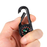 Portable Self Locking Clip-on Camping Compass Carabiners Compass Keychains Hiking Compass Carabiners