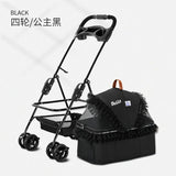 Detachable Pet Trolley 4 Wheel Universal Dog Stroller for Small Dog Cat Carrier Load Bearing 20kg