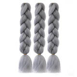 Jumbo Braids Hair Extension 24 inches 3 Pcs/Lot Synthetic YAKI Textured Braided Hairpiece For Twist Box Crochet Braiding Hair