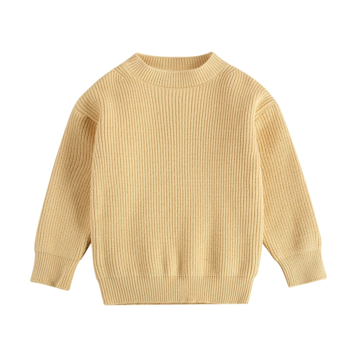 ma&baby 0-6Y Toddler Kid Baby Boy Girl Sweaters Warm Thick Knit Long Sleeeve Solid Color Clothing Fall Winter Clothes