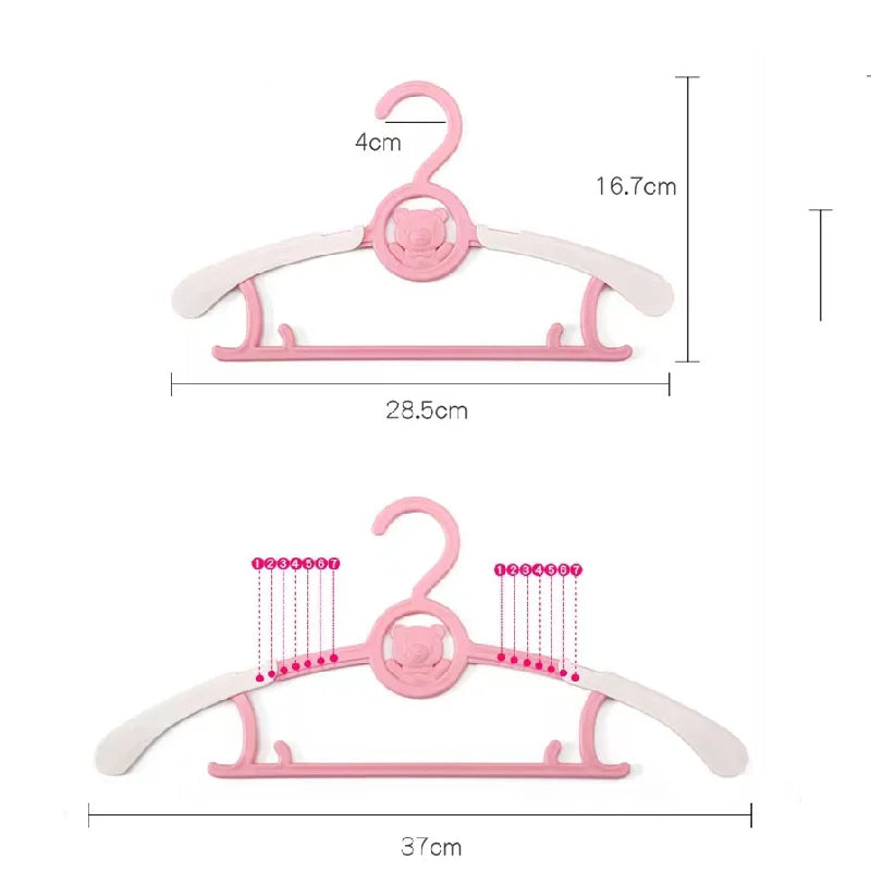 Telescopic Baby Hangers Clothes Organizer Closet Non-slip Kids Coat Hanger Wardrobe Storage Drying Racks Space Saving