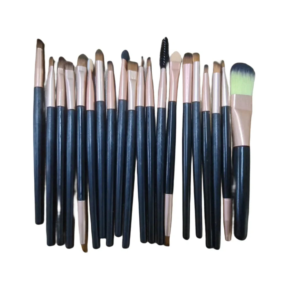 20 PCS Makeup Brush Set Eye Shadow Brush Set Foundation Brush Beauty Tools Super Soft Man-made Fibers Full Set