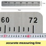 Fish Stick 72cm Deck Sail Boat Fishing Ruler Self-adhesive Fish Measuring Tool Accessories for Boats Sailboats Kayak Waterproof