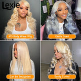 613 Wigs Human Hair Full Lace Frontal Wig Blonde Body Wave 13x6 Lace Front Wig On Sale Clearance Brazilian Rmey Hair 30 32 inch