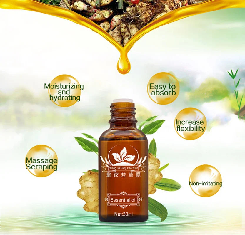 Natural Plant Therapy Lymphatic Drainage Ginger Oil Natural Ginger Massage Oil Body Care Oil Ship For Drop Shipping From