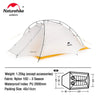 Naturehike Upgraded Cloud Up 2 Ultralight Tent Free Standing 20D Fabric Camping Tents For 2 Person With free Mat NH17T001-T