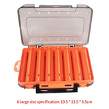 Fishing Tackle Box Lure Storage 14 Compartments Double Sided Open Case Strength Container Baits Gear Accesorios Pesca Tools Set