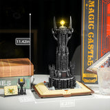 Creative Black Tower Magic Book Building Block Book Expert Ideas Bricks Dark Tower with Lights 13018 Decor Toys For Kids  Gifts