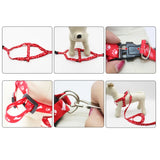 Nylon Dog Pet Puppy Cat Adjustable Harness with Lead Leash 10 Colors To Choose Toys Leash Chain Collars Interactive Toy