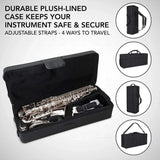 Professional Alto Saxophone Eflat E-flat Brass Nickel Plated Saxophone High Quality Beginner Musical Instrument Gift