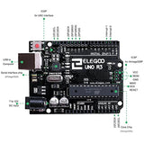 ELEGOO UNO Project Super Starter Kit with Tutorial and UNO R3 Compatible with Arduino IDE DIY Electronic Kit