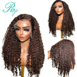 Ginger 13x6 Lace Front Human Hair Wigs For Women Pre Plucked 250% Brazilian Jerry Curly 4x4 Lace Closure Wig Human Hair Remy