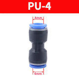 50/100/500 PCS Air Pipe Quick Connector,Pneumatic Quick Fitting,PU Straight,PG Variable Diameter Butt Joint 4 6 8 10 12 14 MM