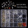 2800pcs Luxury Shiny Diamond Nail Art Rhinestones Crystal Decorations Set AB Glass 1pcs Pick Up Pen In Grids Box 21 Shape