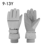 Waterproof Adult Kids Ski Gloves Thick Children Mittens Snowboard Outdoor Snow Child Winter Gloves for Boys Girls Fleece Lining