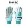 Winter Kids Gloves Thickened Warm Ski Five-Finger Gloves for Children Non-Slip Windproof Boys Girls Snow Accessories 4-12 Years