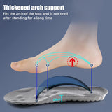 4D Cloud Technology Sports Insoles for Shoes PU Sole Soft Breathable Shock Absorption Cushion Running Orthopedic Care Insoles