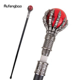 Colorful Glass Ball Single Joint Walking Stick with Hidden Plate Self Defense Fashion Cane Plate Cosplay Crosier Stick 93cm