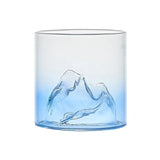 Japanese Whisky Glass Cup 3D Mountain Water Glass Glacier Mug Vodka Wine Cup Glass Fuji Artwork Gift Cocktail Glasses Drinkware