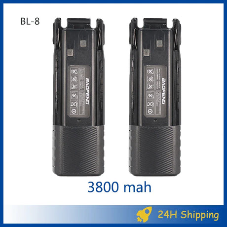 Baofeng UV 82 Battery BL-8 Walkie Talkies Ham Radio 2800mAh Enlarge 3800mah For UV82 Plus UV-8D UV-82WX UV-89 Radios Accessories