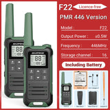 2PCS Baofeng F22 Walkie Talkie Portable Mini Communication Radio Profesional PMR446 /FRS Talkie Walkies Transceiver Radio