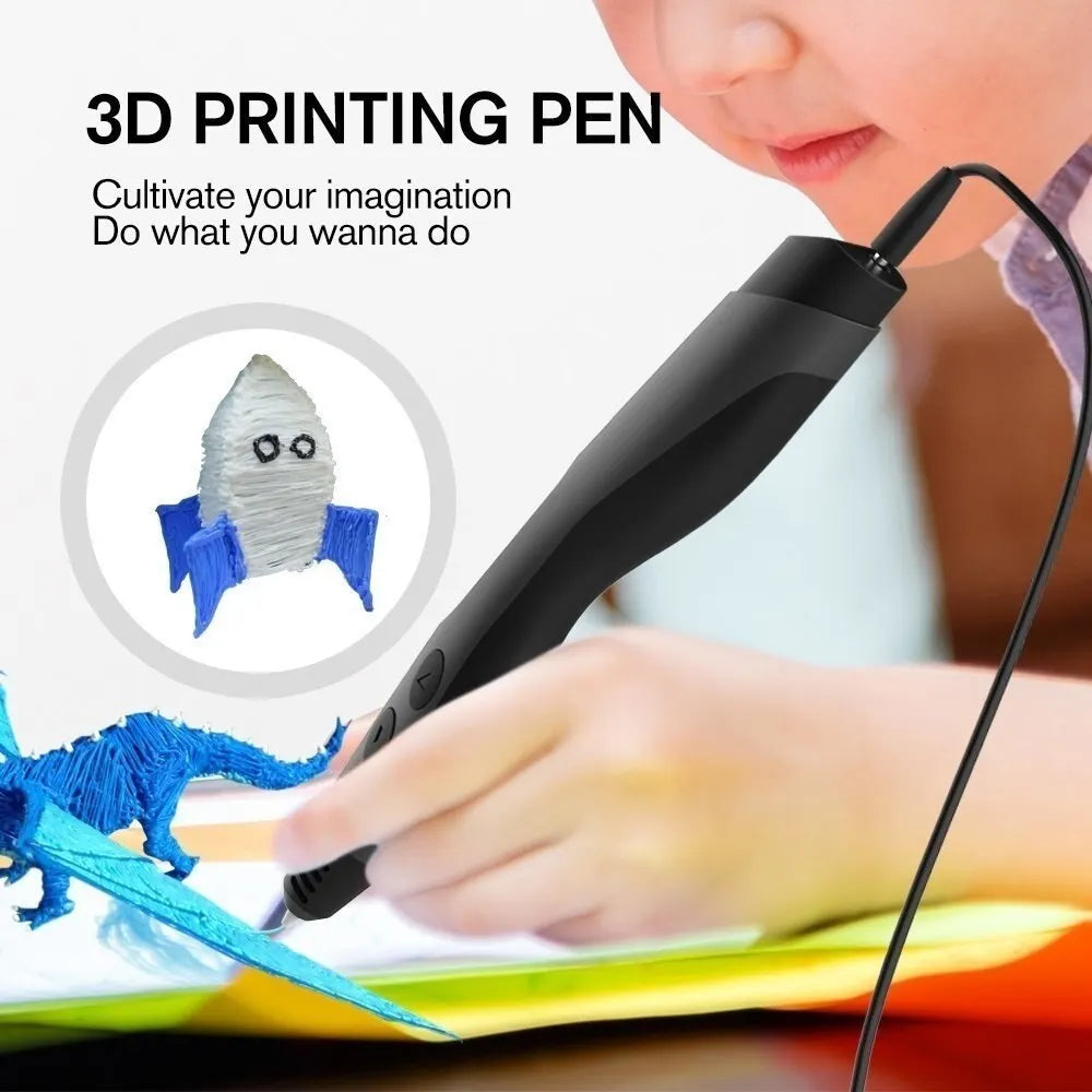 SUNLU SL-300A 3D Printing Pen - Versatile Low-Temperature Tool for PLA/ABS/PCL Filaments with Adjustable Speed & Temperature Control