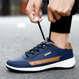 Men's Casual Sports Shoes Outdoor Light Comfortable Fashion Space Leather Upper Walking Home Travel Fitness Shoes