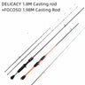 Mavllos Delicacy Solid Tip Bass Spinning Rod, Carbon Ultralight BFS Casting Rod Lure 0.6-8g/0.8-10g UL/L Tips Trout Fishing Rod