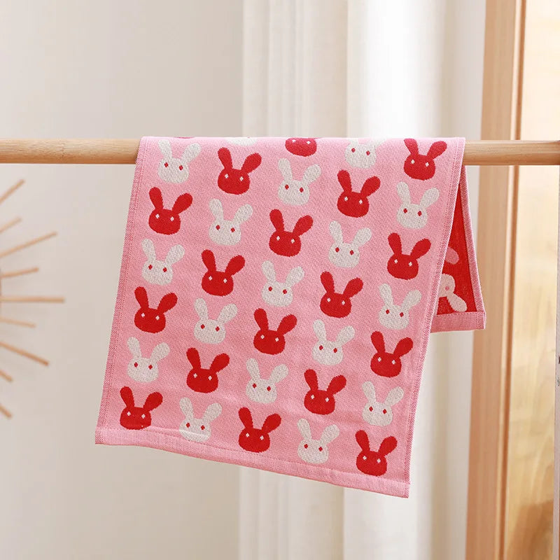 Three Layers Of Gauze Children's Towel Breathable Baby Cute Little Towel Soft Cotton Washcloth Handkerchief Absorbent Face Towel