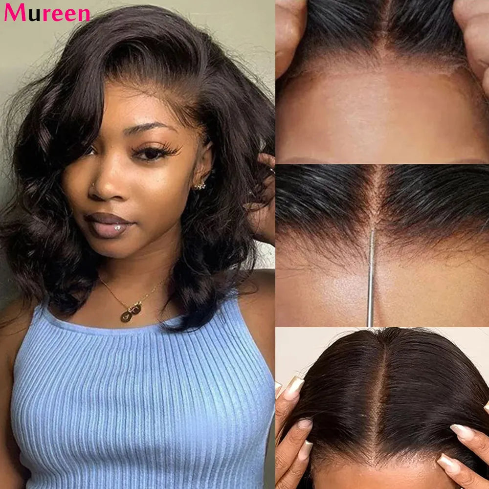 Body Wave Wear And Go Glueless Bob Wigs For Women Ready To Go Human Hair Wigs 4x4 Pre Cut Lace Closure Wig Human Hair