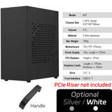 All Aluminum 2.0mm HTPC Mini ITX A4 Chassis Game Computer Support Graphics Card RTX2070 I5 Discrete Display Case K39 A07 A39