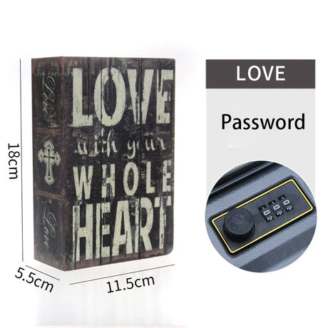 Password Security Safe Lock Cash Money Coin Storage Key Locker Kid Gift Security Mini Dictionary Safe Box Book Money Hide Secret